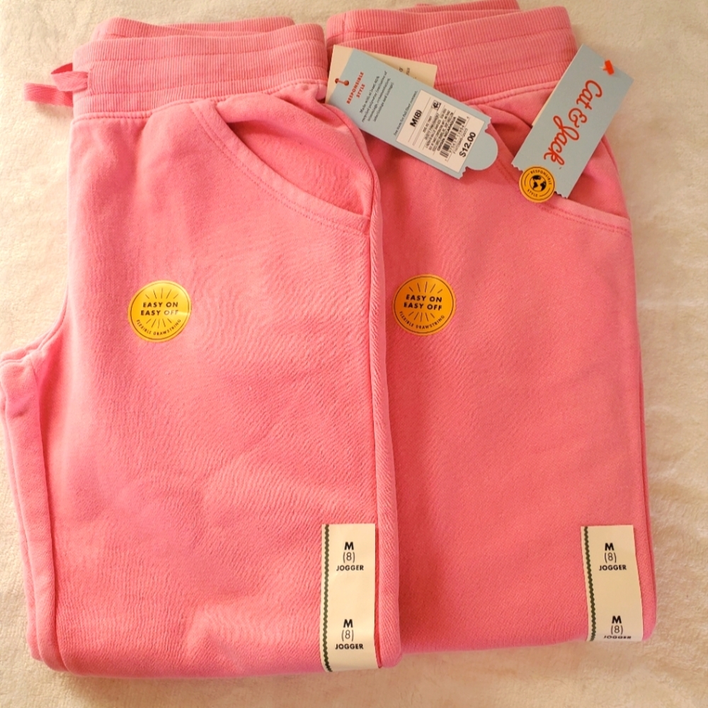 NWT Kids Cat and Jack 2 pcs Pink Jogger Size 8T